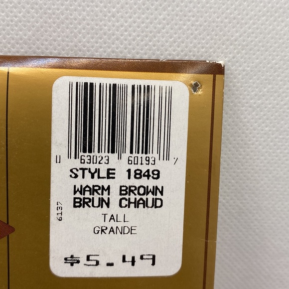 Baycrest Nude Sheers with Lycra Pantyhose Warm Brown Size Tall Sandalfoot Nylons - Picture 3 of 8